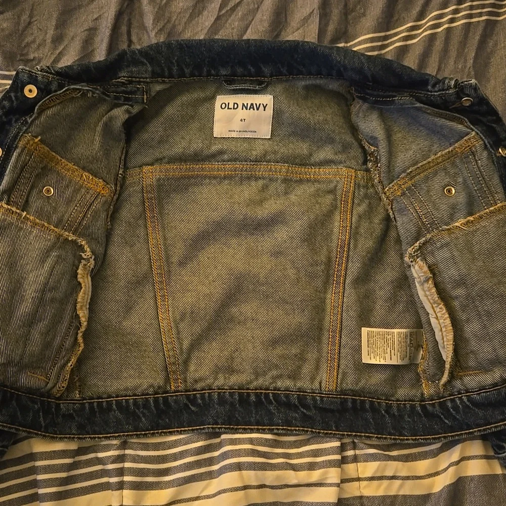 Old Navy Toddler Classic Blue Denim Set - Picture 2 of 7